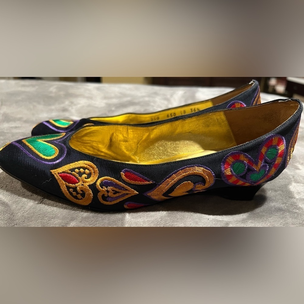Vintage Alma made in Italy shoes 36.5/ 6. - Picture 4 of 8